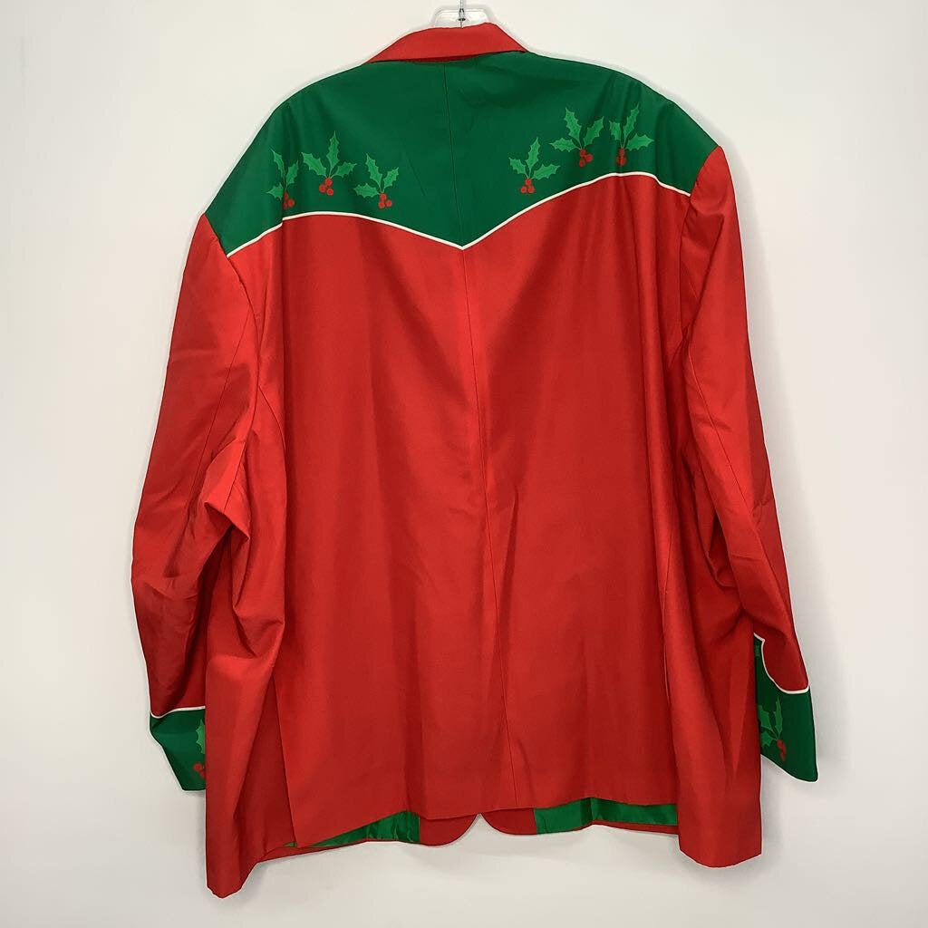Formal Wear Men's 4XL Green/Red