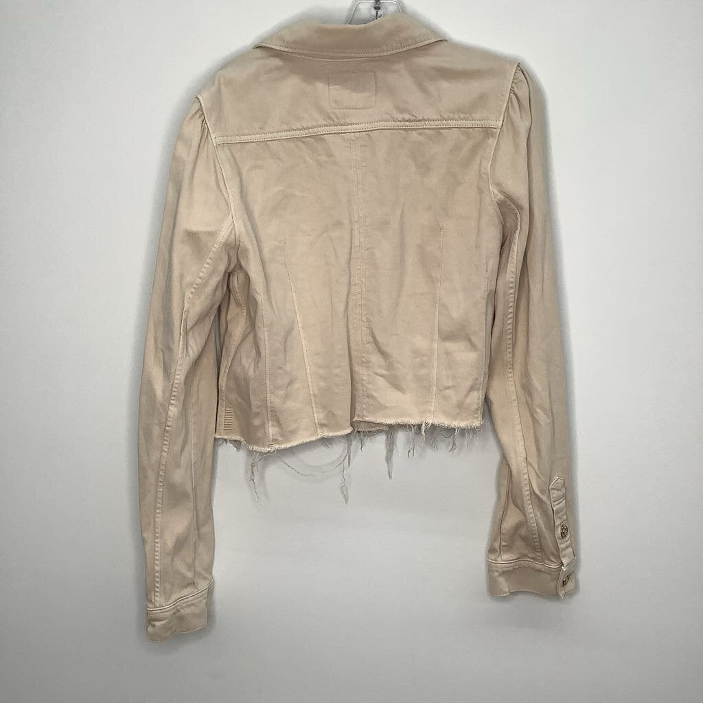 Paige Designer Outerwear L Beige Denim