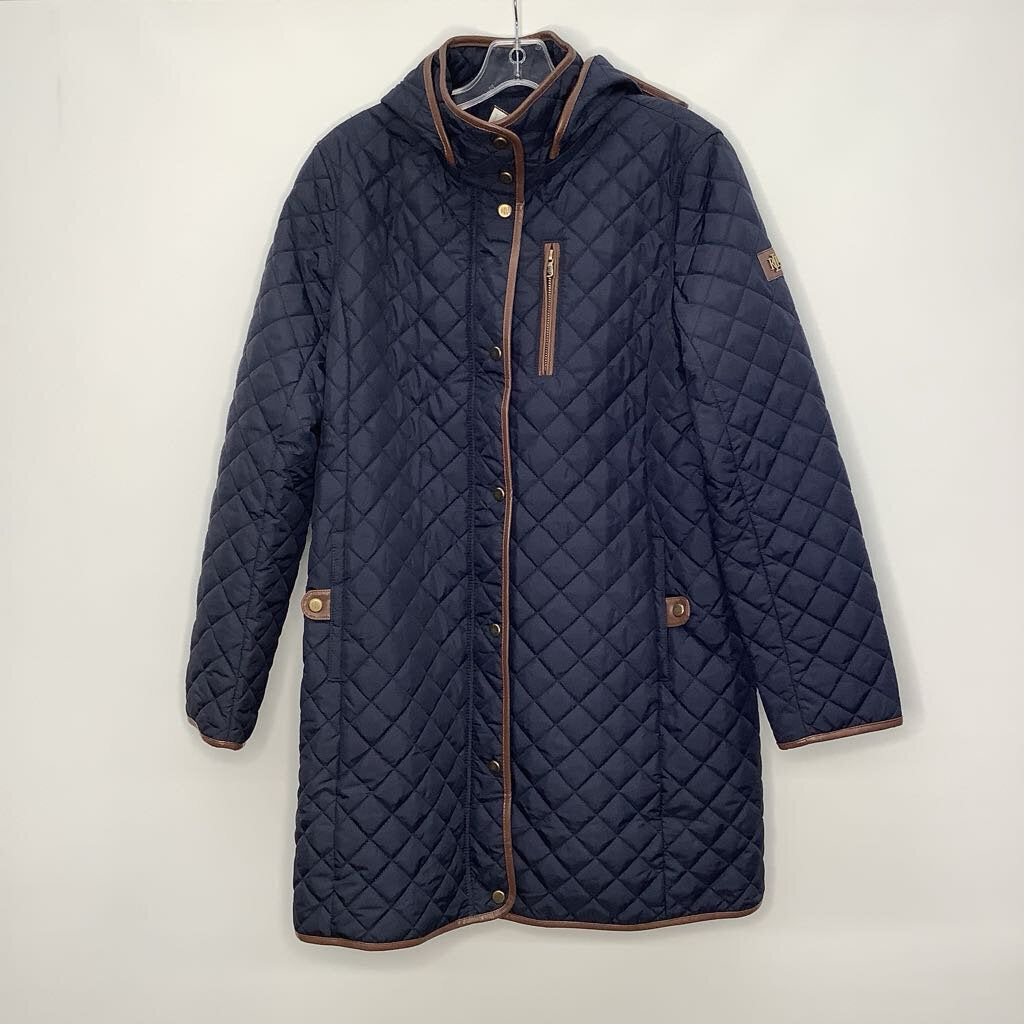 Ralph Lauren Outerwear L Navy Blue/Brown