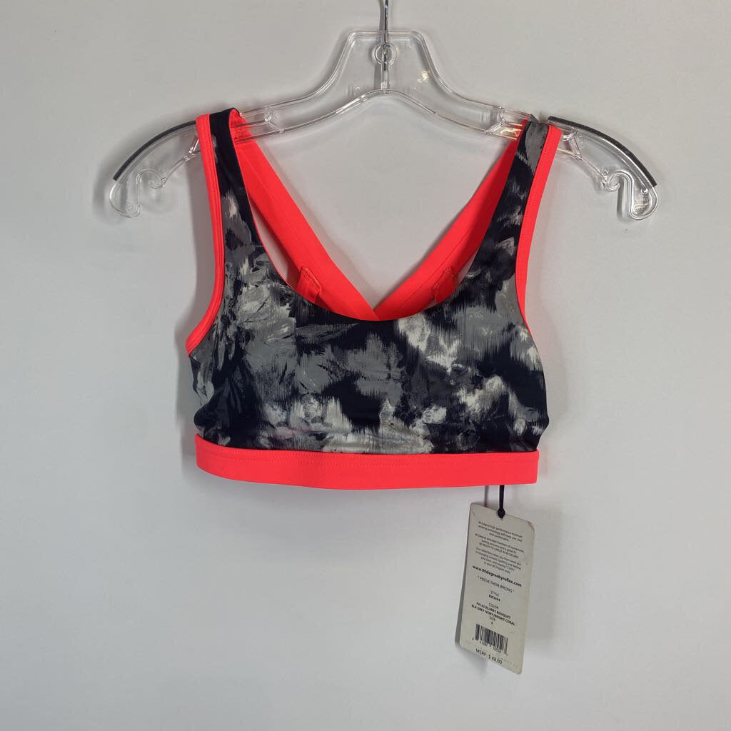 90 Degree Athletic Tops S B/W/Grey/Coral