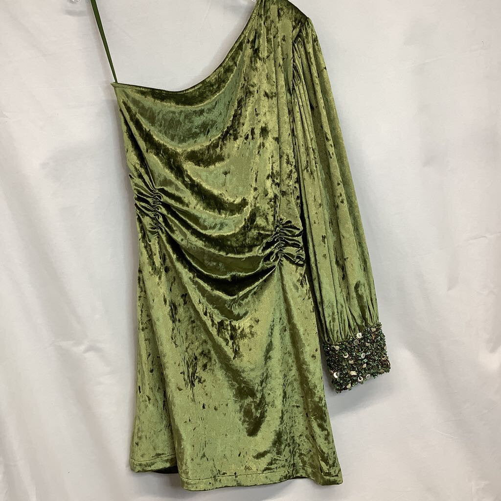 Dress 12 Green Velvet Embroidery